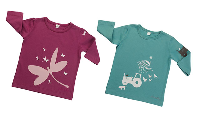 Fairtrade baby clothes: Piccalilly cotton T-shirts