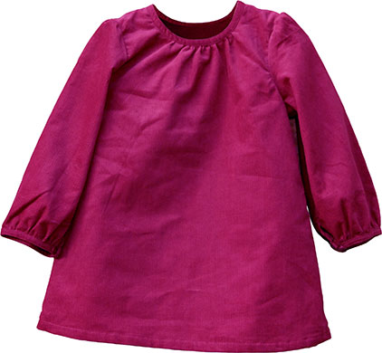 Fairtrade baby clothes: Fuschia dress by Gossypium