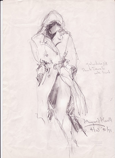 Designers sketchbooks: Fashion designers sketchbooks: Margaret Howell