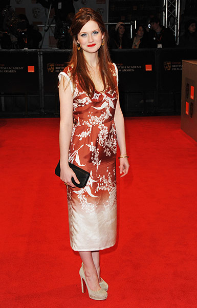 Bafta fashion : Bonnie Wright at the Baftas