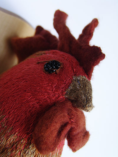 Craftidermy: Rooster, by Amelia Fever