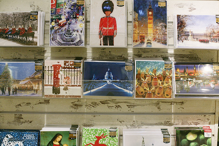 Selfridges Christmas shop: Selfridges Christmas shop opens Christmas cards at Selfridges 