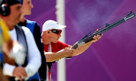 Men's double trap final at London 2012