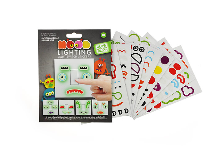 Halloween treats: Monster stickers for light switches from Mustard