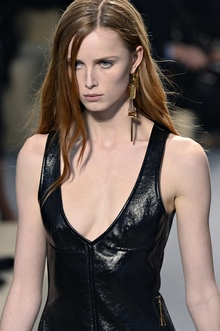 Another single earring at a Louis Vuitton show in Paris.