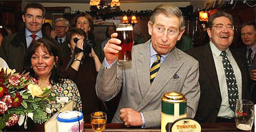 Prince Charles buys a round