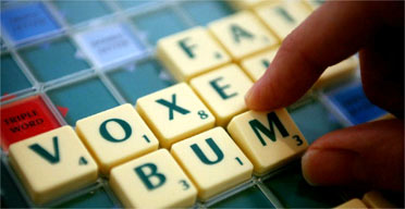 At the 36th National Scrabble Championship, Paul Allen plays the word 'bum'