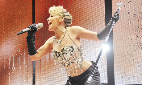 Kylie Minogue in concert. Photograph: Getty