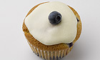 Blueberry crème fraîche cupcakes