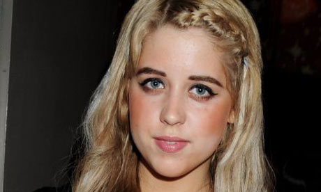 Peaches Geldof, whose tattoos include bluebirds, hearts and a noose.