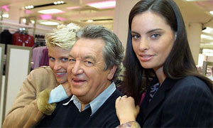 George Davies at the launch of Per Una in 2001