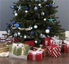 Christmas presents under the tree