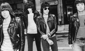 The Ramones wear leather