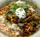 Swiss chard, chickpea and tamarind stew