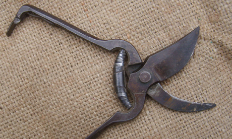 A pair of secateurs