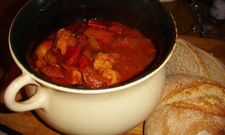 Chorizo and chicken stew