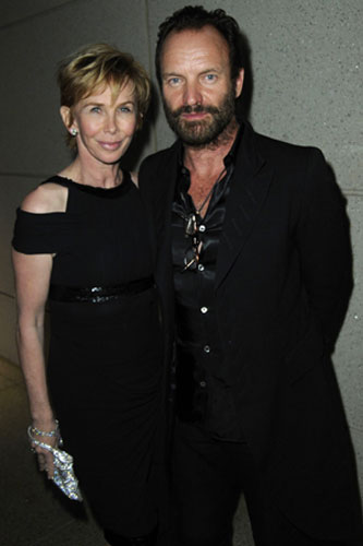 Gallery Golden Globes Outfits: Trudi Styler and Sting