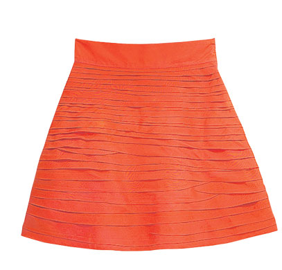 Gallery Pick of the week: Orange pleated skirt
