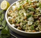 Quinoa salad with dried Iranian lime