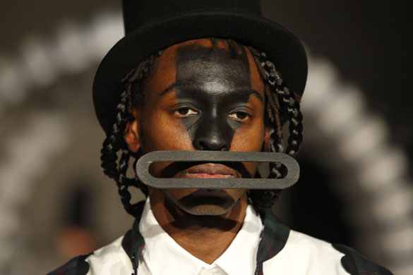 Gallery Thursday's menswear shows: Painted face from Vibskov's menswear show