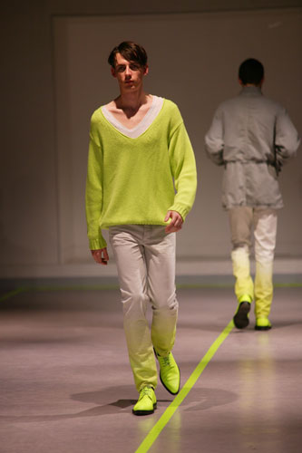 Gallery Weekend menswear shows: A model wears Petar Petrov