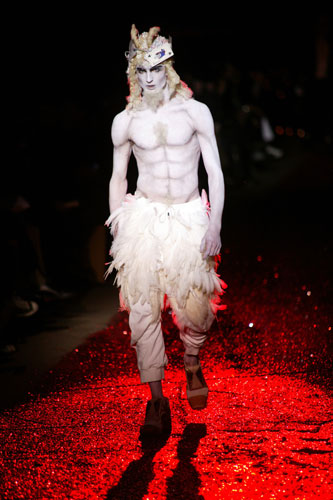 Gallery Weekend menswear shows: A model wears John Galliano 