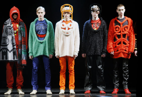 Gallery Weekend menswear shows: Models wear Walter Van Beirendonck