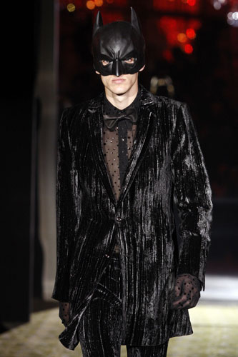 Gallery Weekend menswear shows: A model wears Rynshu Hashimoto for Masatomo 