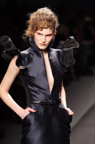 Gallery Monday Haute Couture: A model wearing Christophe Josse couture