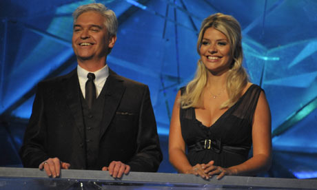 Holly Willoughby presenting Dancing on Ice