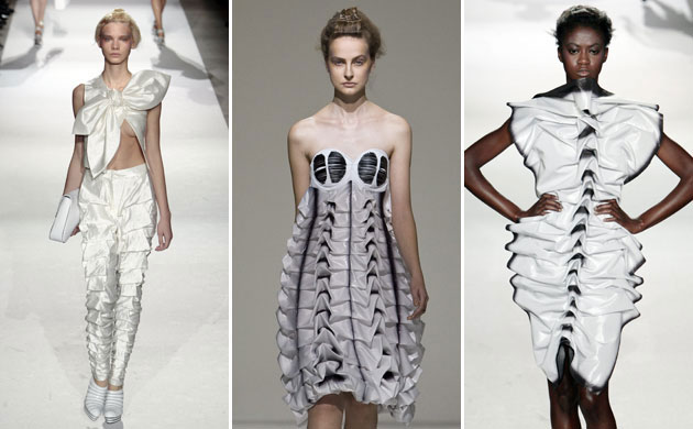 Paris fashion Thurs: Models wear Lie Sang Bong