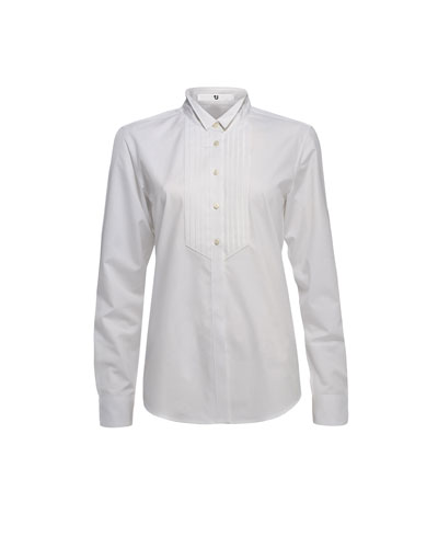 Uniqlo: White bib shirt by Jil Sander for Uniqlo