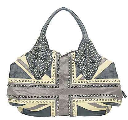 Union flag fashion: Leather bag