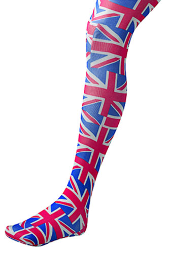 Union flag fashion: Tights