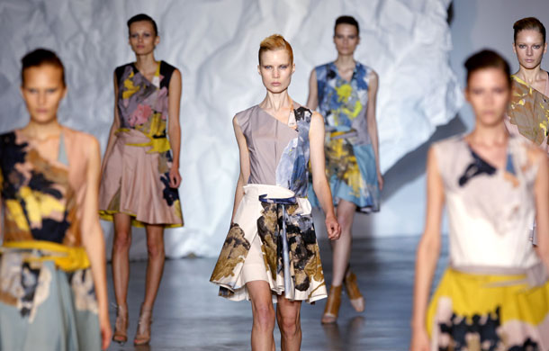 Weekend shows: Models present creations by Cacharel 