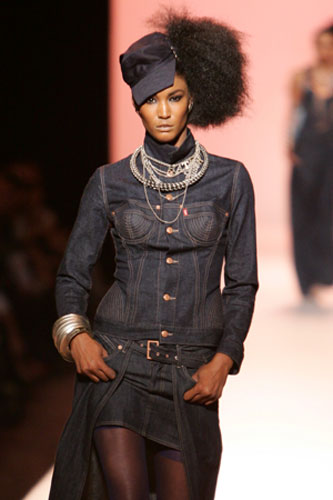 Weekend shows: A model wears Jean Paul Gaultier