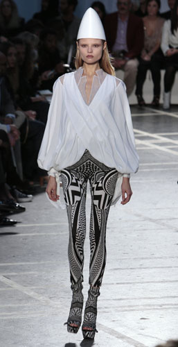 Weekend shows: A model wears Givenchy