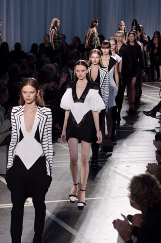 Weekend shows: Models wear Givenchy
