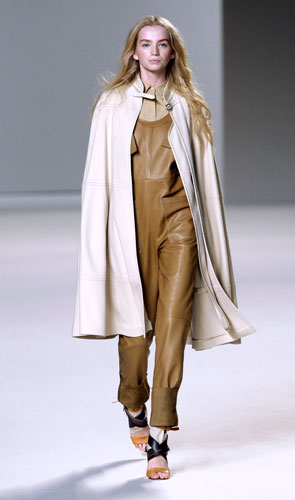 Alexander McQueen: A model wears Chloe