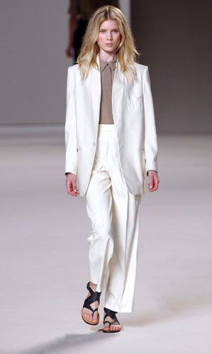 Alexander McQueen: A model wears Chloe