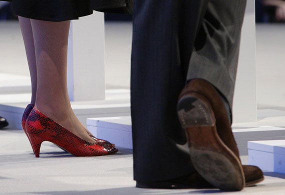 Tory conference fashion: Theresa May and Kenneth Clarke