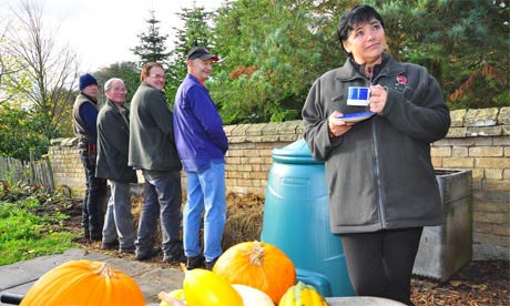 Staff at Wimpole Hall using their new 