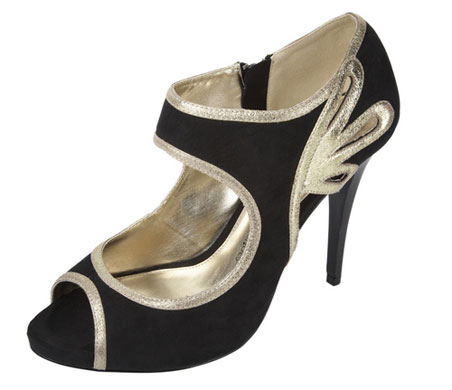 Shoes for under £50: Black and gold