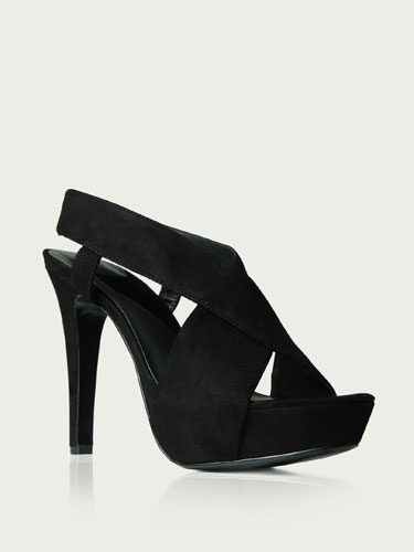 Shoes to blow the budget: Black straps