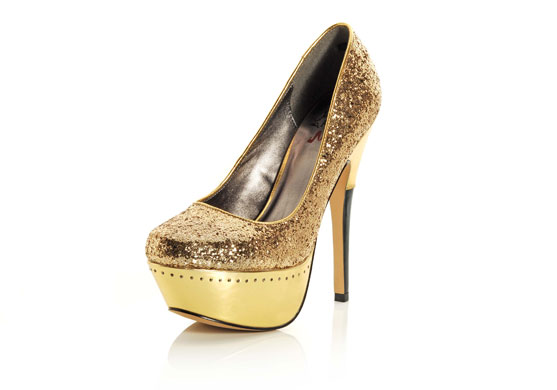 Shoes for under £100: Gold platform