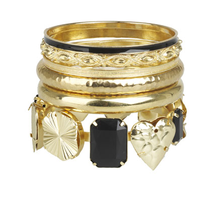 Bracelets: Gold clustered