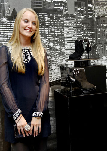 Hush Puppies Shoeperstar: Cathryn Nicholson stands next to her shoe