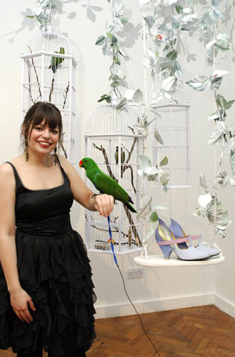 Hush Puppies Shoeperstar: Heidi Henderson stands next to her shoe