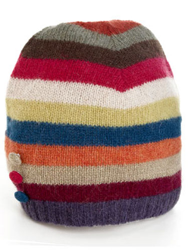 Christmas fashion under10: Poppy stripe hat by Accessorize