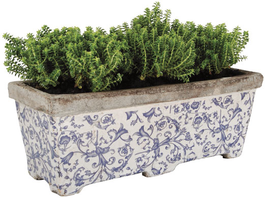 Christmas gifts: Gardens: Aged ceramic planter